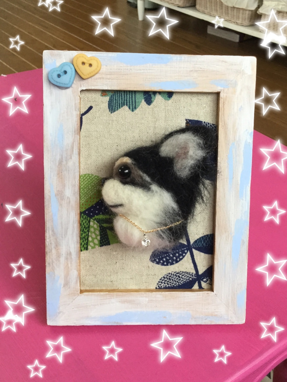 額入り ペットオーダーメイド 羊毛フェルト