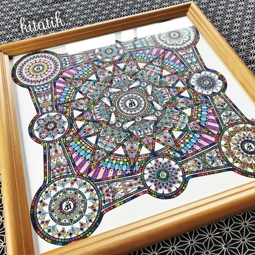 普賢菩薩曼荼羅その1】原画 絵画 kitatik 通販 10276025｜Creema