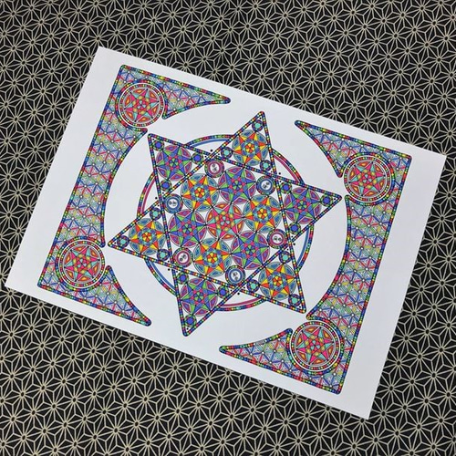 曼陀羅アート 曼荼羅アート「煌き」｜Mandala art “Sparkle” | 幸運を呼ぶ