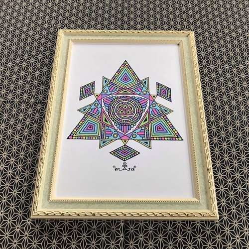 絵画　管理番号A-19 六角形特 浅井忠 絵画 グレーの橋 F6号 【複製】【美術印刷】【世界の名画