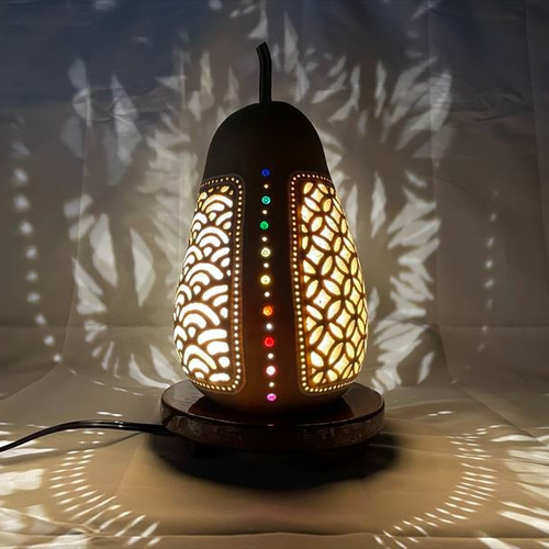 ひょうたんランプ《和柄の窓》 スタンドライト・テーブルランプ