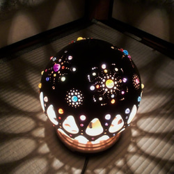 ひょうたんランプ「床に曼荼羅その玉型」 3枚目の画像