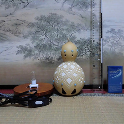 ひょうたんランプ「アベンチュリンのらんぷ」 6枚目の画像