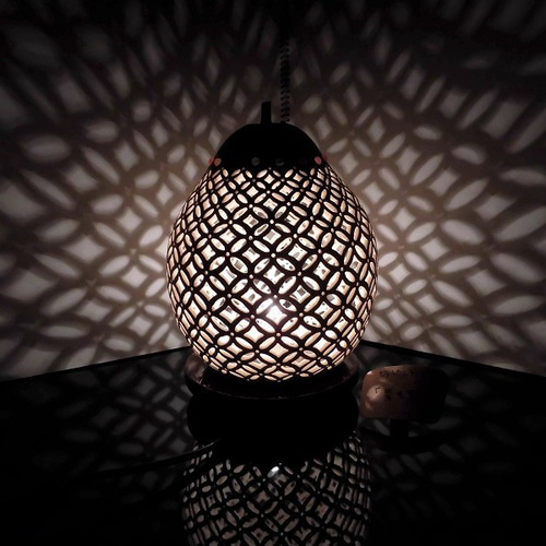 ひょうたん型ランプ黒