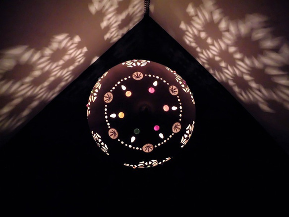 ひょうたんランプ「麻の葉三昧」 5枚目の画像