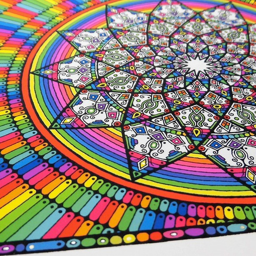 覚醒する波動】A4曼荼羅アート作品No.38 絵画 kitatik 通販 5221388