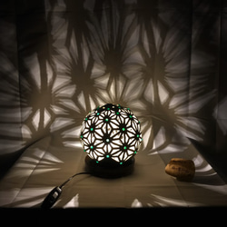 ひょうたんランプ「麻の葉ドーム7」 4枚目の画像