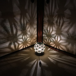 ひょうたんランプ「麻の葉ドーム7」 6枚目の画像