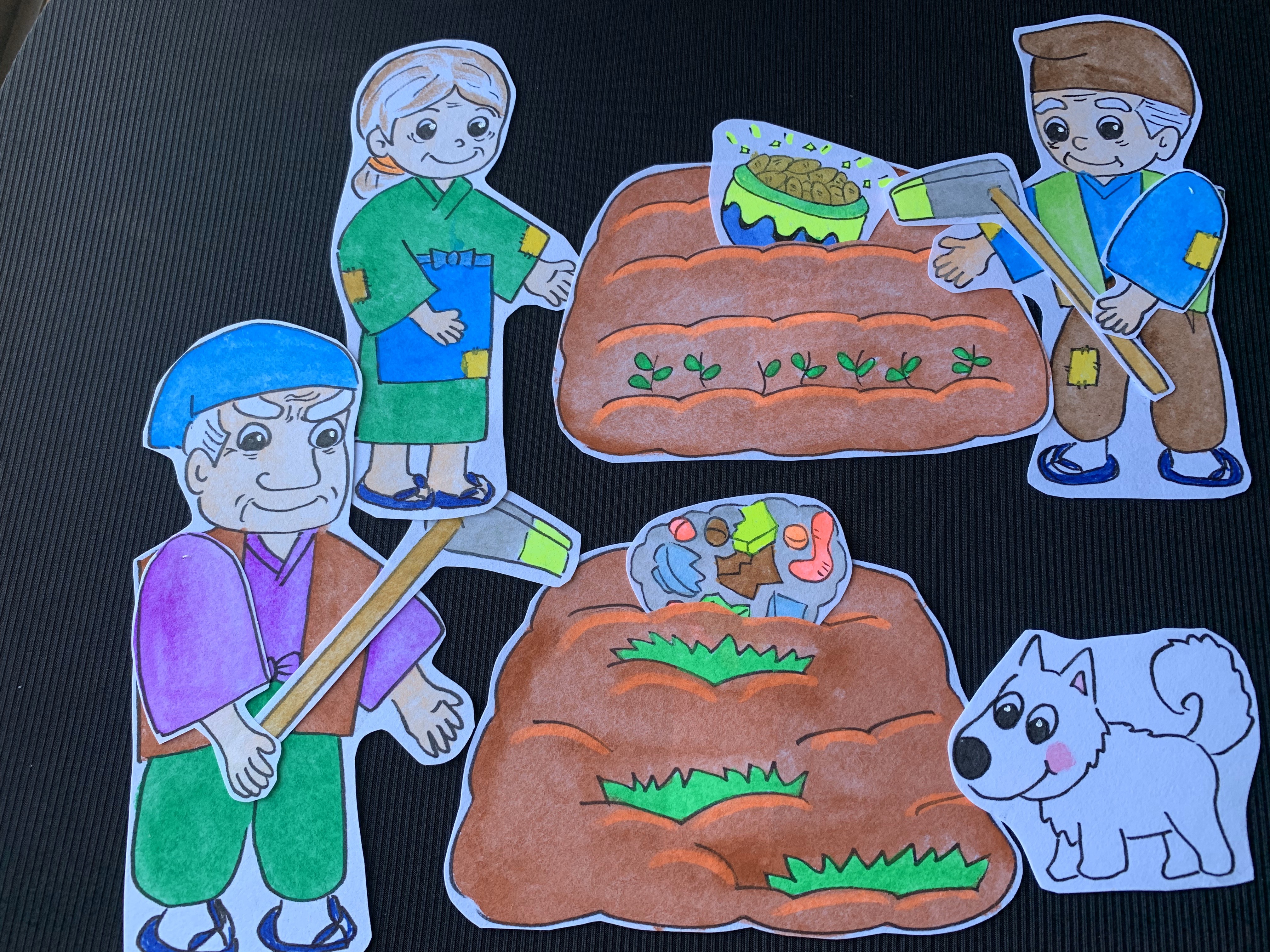 花さかじいさん　人形劇ボードシアター