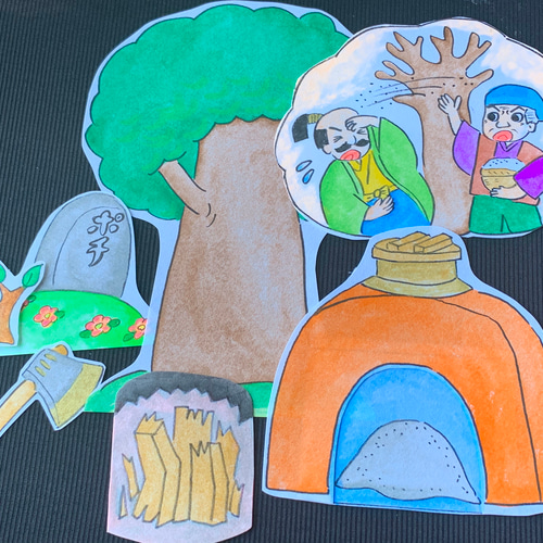 △花さかじいさん のパネルシアター送料込 おもちゃ・人形 sumire 通販