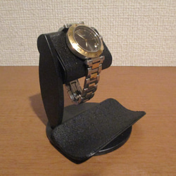 腕時計　飾る　オールブラックだ円パイプ1本掛け　ak-design　受注製作 N20200907 3枚目の画像