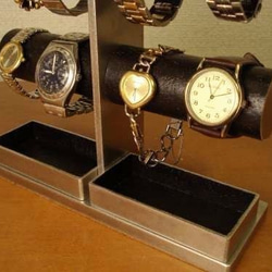 腕時計スタンド！8本掛けオールブラック腕時計スタンド 4枚目の画像