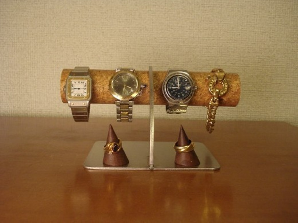 ハロウィンプレゼント木製リングスタンド付き腕時計スタンド 3枚目の画像