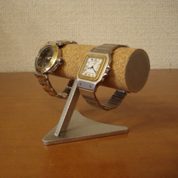 ハロウィンプレゼント　2本掛け丸パイプデザイン腕時計スタンド　ak-design 7枚目の画像