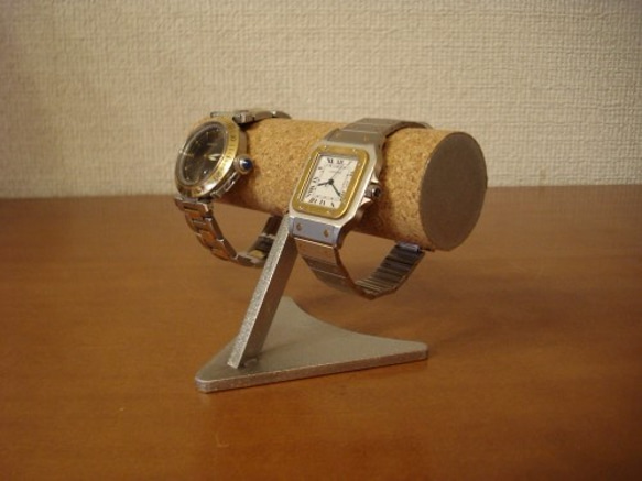 ハロウィンプレゼント　2本掛け丸パイプデザイン腕時計スタンド　ak-design 7枚目の画像