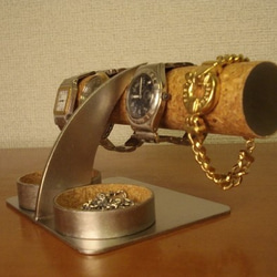 腕時計スタンド　アクセサリー丸ダブルトレイ腕時計スタンド 3枚目の画像