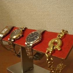 バレンタイン　レッド4本掛け時計ケース風腕時計スタンド 6枚目の画像