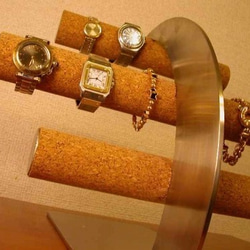 父の日にどうぞ　丸パイプ16本掛け腕時計スタンド　ジャイアントスーパーロング　ak-design 5枚目の画像