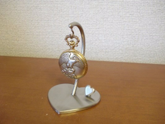 父の日　ハートデザイン懐中時計スタンド