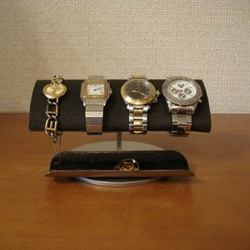 腕時計スタンド　ブラックでかい楕円パイプ男性用腕時計スタンド　ak-design　20130320 2枚目の画像