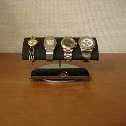 腕時計スタンド　ブラックでかい楕円パイプ男性用腕時計スタンド　ak-design　20130320 6枚目の画像