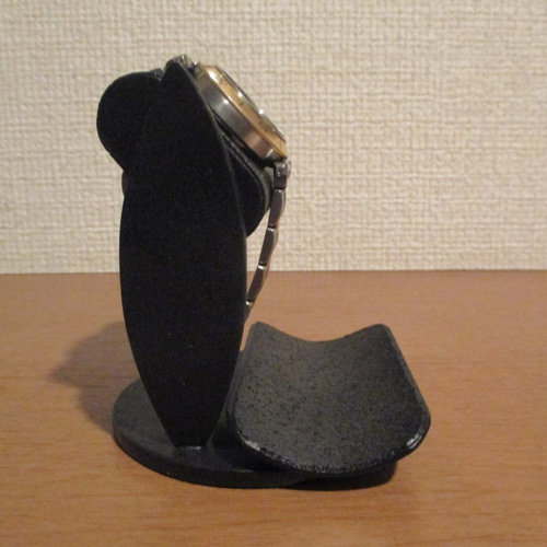 腕時計スタンドオールブラックだ円パイプ1本掛けak-design