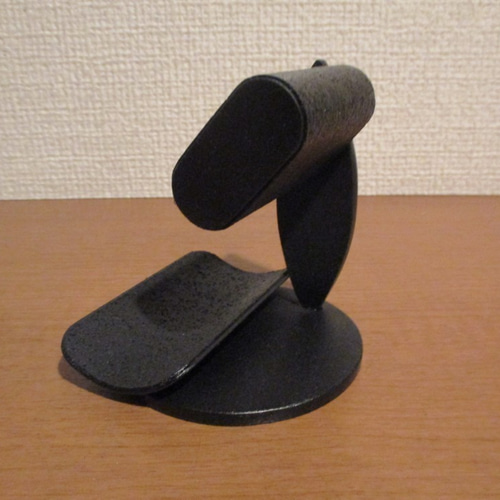 腕時計スタンドオールブラックだ円パイプ1本掛けak-design