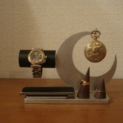 腕時計スタンド　ブラックトレイ＆リングスタンド未固定バージョン　　ak-design　受注製作 N15611 3枚目の画像