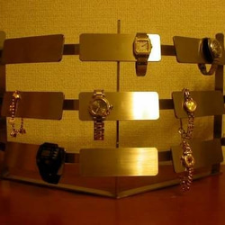 誕生日プレゼントに　ステンレスバー30本掛け腕時計スタンド　ザ・コロッセオ 1枚目の画像