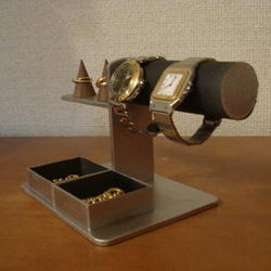 敬老の日　ブラック　腕時計、リング、トレイアクセサリースタンド　N150103 7枚目の画像