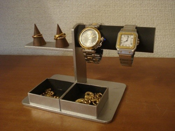 敬老の日　ブラック　腕時計、リング、トレイアクセサリースタンド　N150103 9枚目の画像
