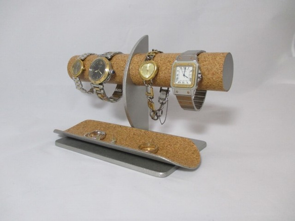 クリスマス　腕時計4本掛けロングトレイ付きハーフムーン腕時計スタンド　ak-design   N17117 7枚目の画像