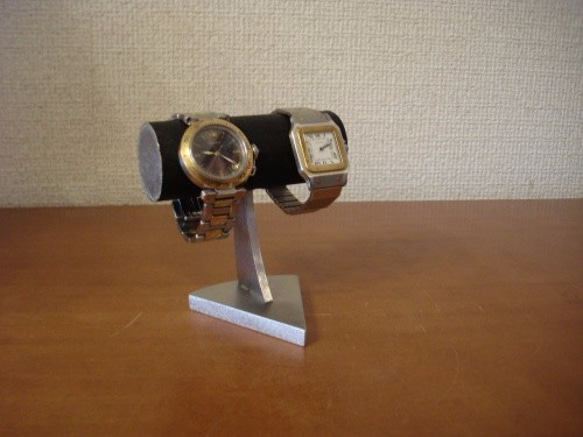 腕時計スタンド　ダブルウォッチスタンド　ブラック 3枚目の画像