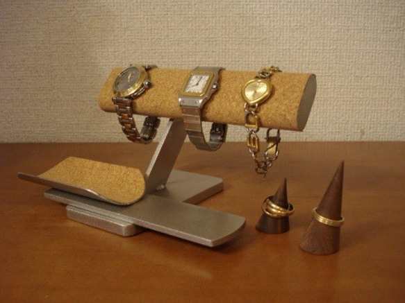 3本掛け腕時計、アクセサリーディスプレイスタンド　TUモデル 3枚目の画像