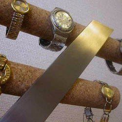 腕時計スタンド　ステンレス製8本掛けインテリア腕時計収納スタンド　角トレイ 4枚目の画像