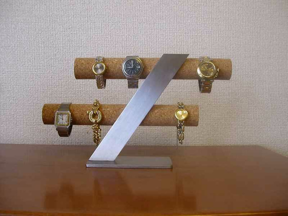 腕時計スタンド　ステンレス製8本掛けインテリア腕時計収納スタンド　スタンダード 1枚目の画像