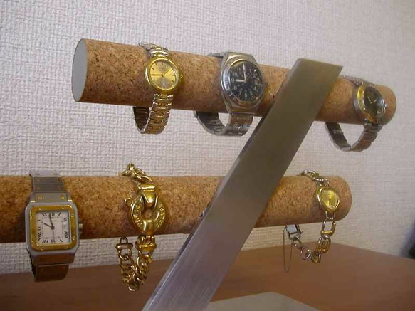 腕時計スタンド　ステンレス製8本掛けインテリア腕時計収納スタンド　スタンダード 5枚目の画像