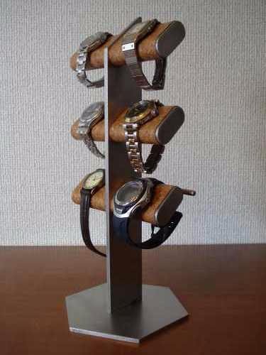 6本掛け腕時計＆革バンド時計タワースタンド