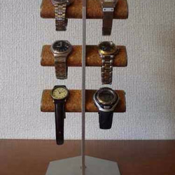 6本掛け腕時計＆革バンド時計タワースタンド 2枚目の画像