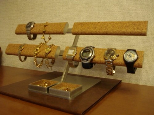 腕時計スタンド　だ円パイプロング16本掛け