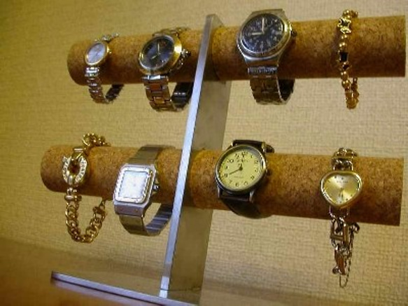 プレゼントに！8本掛けインテリア腕時計スタンド　スタンダード 4枚目の画像