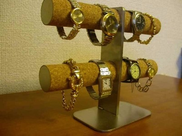 プレゼントに！8本掛けインテリア腕時計スタンド　スタンダード 6枚目の画像