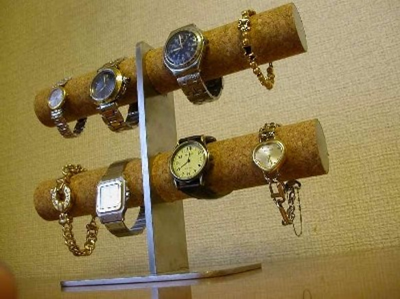 プレゼントに！8本掛けインテリア腕時計スタンド　スタンダード 9枚目の画像