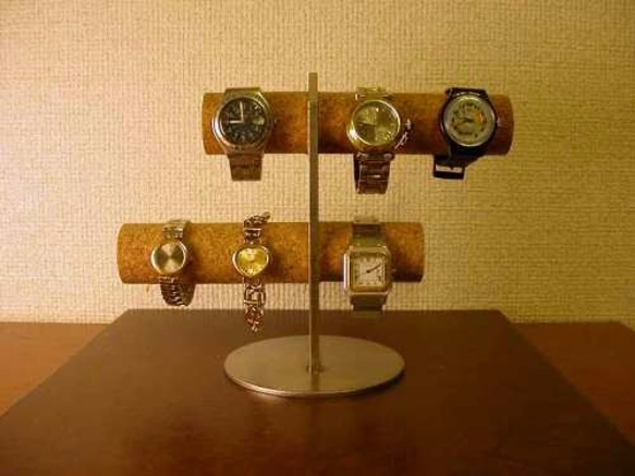 腕時計愛好家に！　6本掛け腕時計スタンド 2枚目の画像