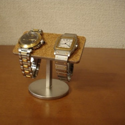 腕時計ケース　2本掛けバー腕時計スタンド　ak-design 5枚目の画像