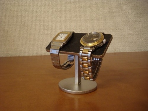 腕時計ケース　ブラック2本掛けバー腕時計スタンド　ak-design 7,546円