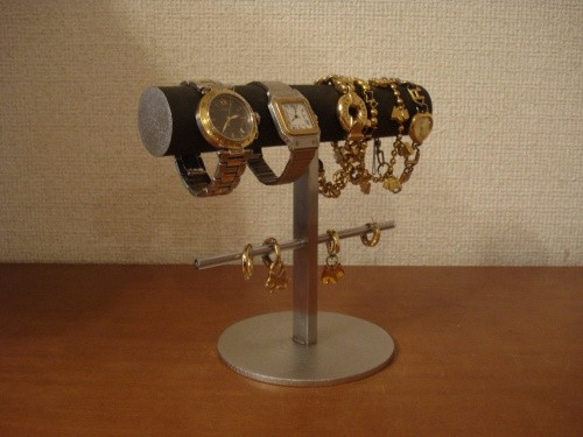 腕時計スタンド　丸パイプ腕時計、ブレスレット、イヤリングスタンド　スタンダード　ak-design 3枚目の画像