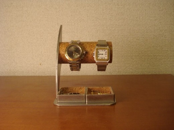母の日に♪　ダブルトレイ付き腕時計スタンド　No.81024 2枚目の画像