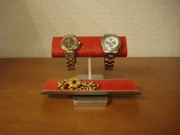 新作インテリアレッド腕時計スタンド 　No.13222 2枚目の画像