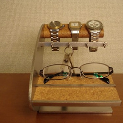 父の日プレゼント♬　時計、眼鏡、キーホルダースタンド　AKデザイン　No.101226 2枚目の画像